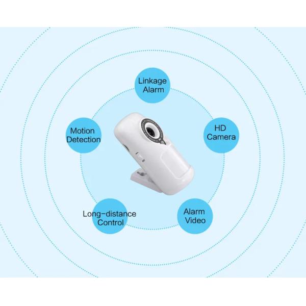 Rechargeable Battery Powered PIR Motion Detector Wireless 433MHZ IP Camera