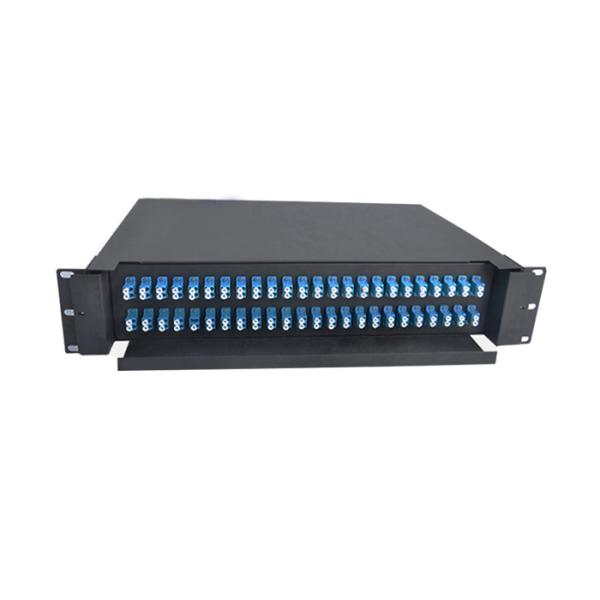 19 Inch 24 Port Rack Mount Fiber Optic Patch Panel for Data Centers and Pre-Terminated Installations