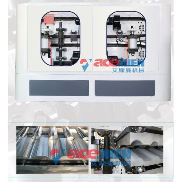 PVC ASA Corrugated Roofing Sheet Making Machine Twin Conical Screw Automatic