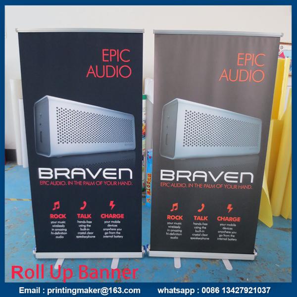 Scrolling Retractable Trade Show Banner For Exhibition