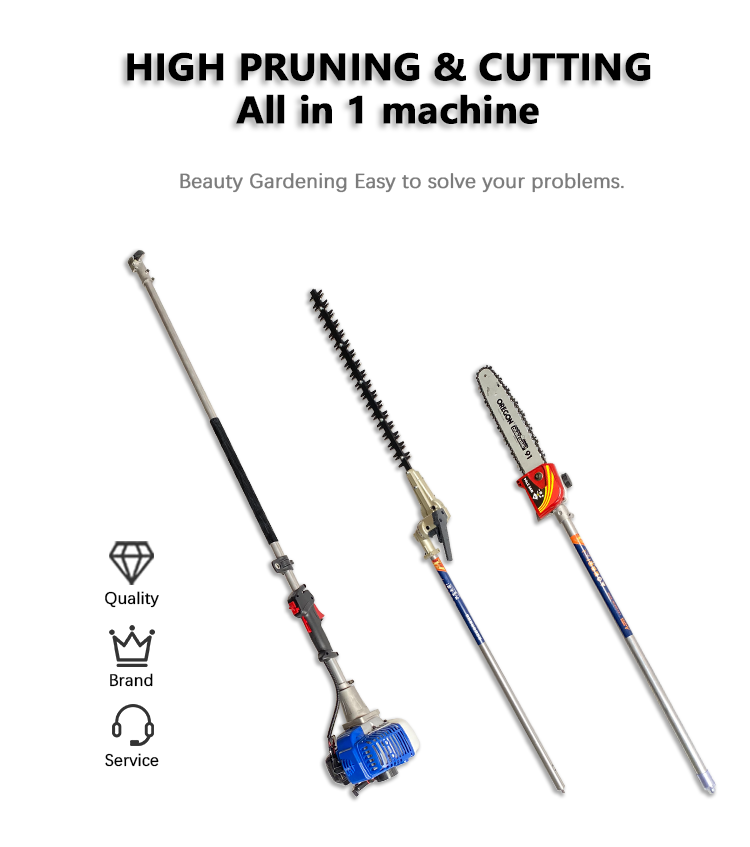 Garden Telescopic Long Reach Pole Hedge Trimmer