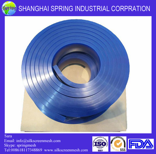 Screen printing squeegee for polyester silk printing mesh PU1