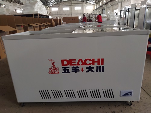 Powered Meat Seafood Display Cooler Refrigerator case for restaurant