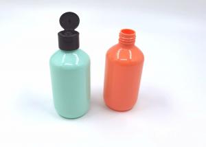 Quality Orange Plastic Cosmetic Bottles 100ml 200ml 250ml Shampoo Hair Conditioner Container for sale