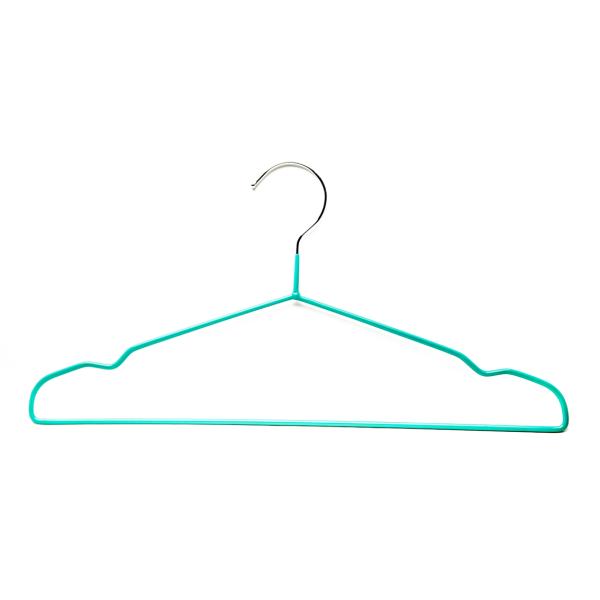 Strong And Durable Notched Shoulders Compact Chrome Wire Hangers