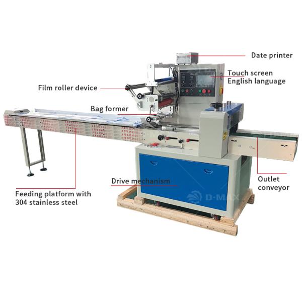 Advanced Sealing Function Pillow Flow Wrapping Machine for Automatic Dry Noodle Packing