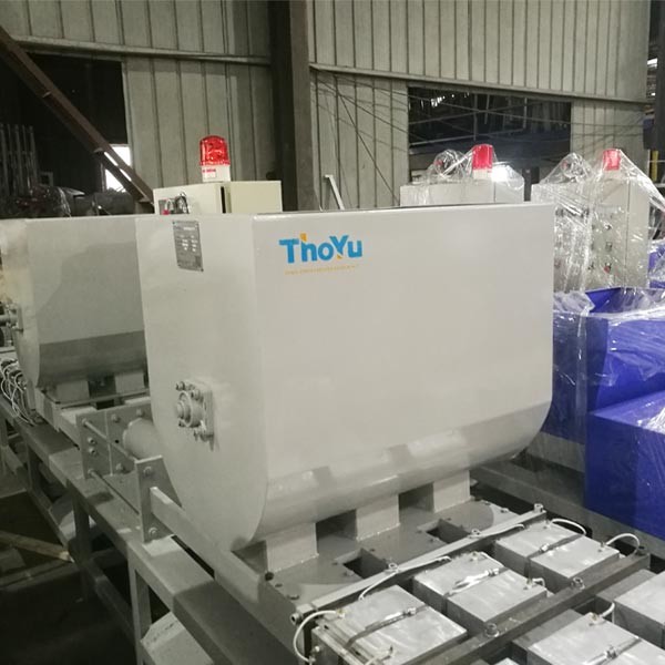 Triple Head Pressed EPAL Wood Pallet Block Maker Machine