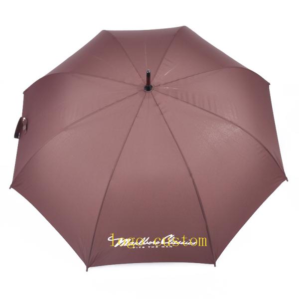 Fully-automatic Sunscreen Long Handle Golf Umbrella with Bent Hook and Customized LOGO