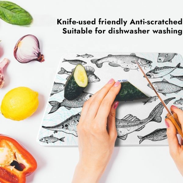 10*8 Inch Plastic PBT Blank Sublimation Cutting Board Custom Rectangle Sublimation Chopping Board