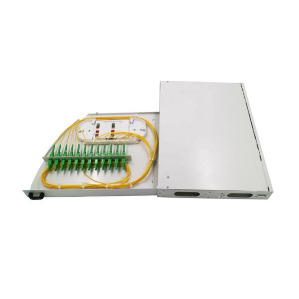 Rotary Fiber Optic 24 Port SC APC Rack Mount Patch Panels