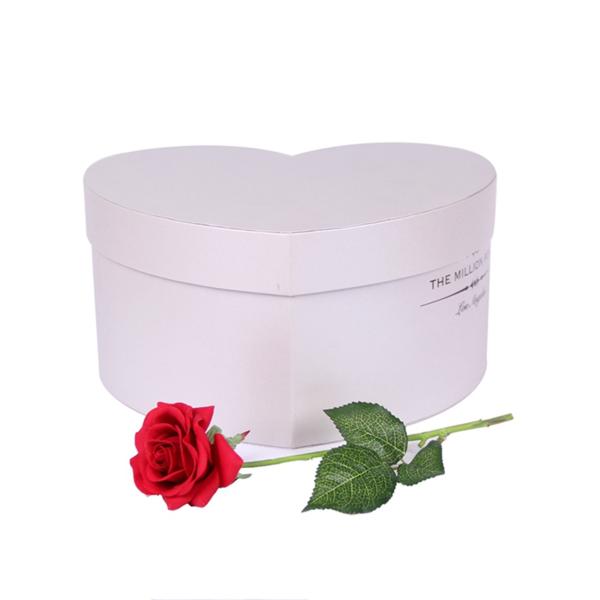 Heart Shape Luxury Packaging Boxes / Pink Chipboard Craft Boxes With Logo