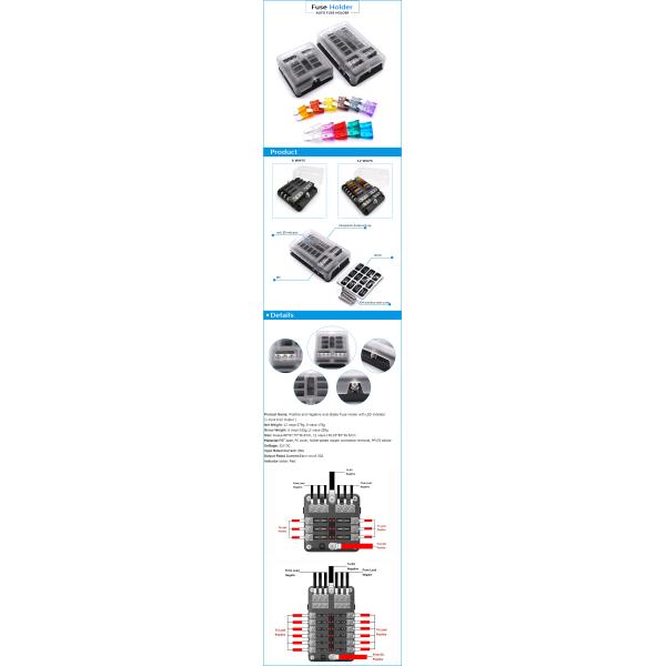 10 Way Fuse CB Mount Fuse Holder