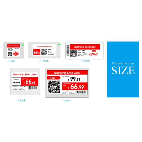 Supermarket Bimi E-ink Display Tag Windows OS Not Touch Screen Electronic Shelf Label
