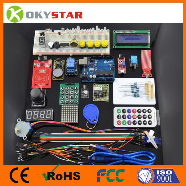 I2C Controlled Starter Kit for Arduino , Rfid Stepper Motor Learning Kits