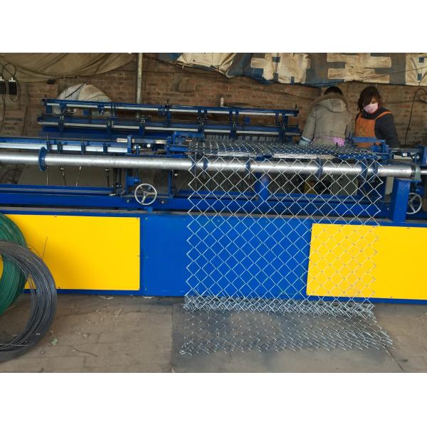 Fully Automatic Single Wire Chain Link Fence Making Machine Diamond Shape Mesh