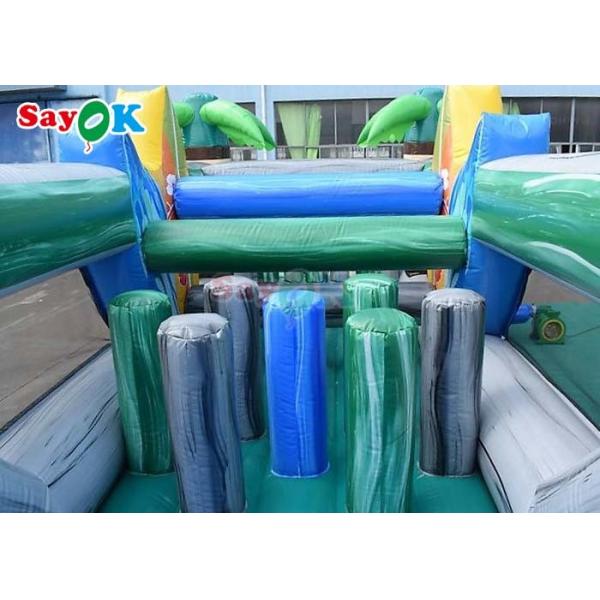 48ft Interactive Inflatable Obstacle Course Funny Bouncy House Inftable For Party Events