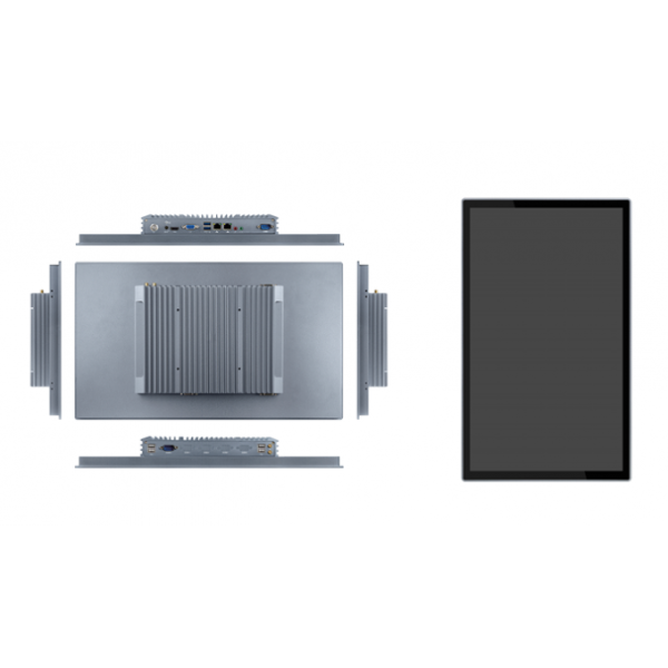 15.6 Inch Touch Screen Industrial Monitor 350 Cd/M2 Fanless Panel PC Touch Screen