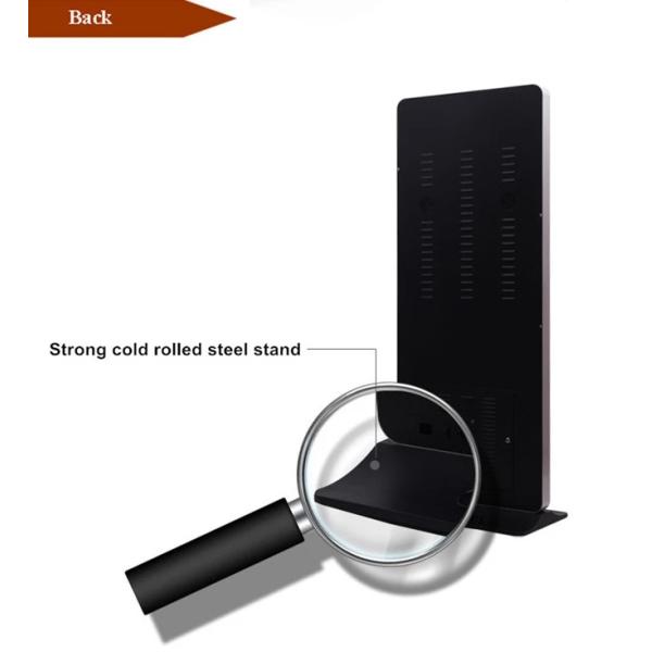 43" Floor Standing Lcd Advertising Display Media Player Support Lan / Wlan Network