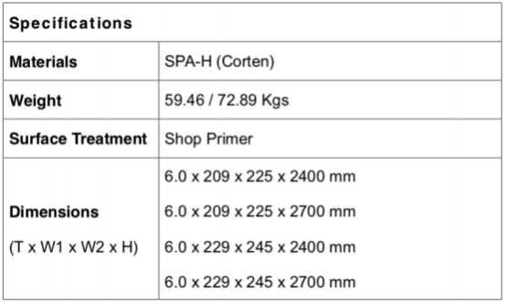 Customized ISO Container Front Corner Post & Container Repair Materials & High-strength Container Accessories