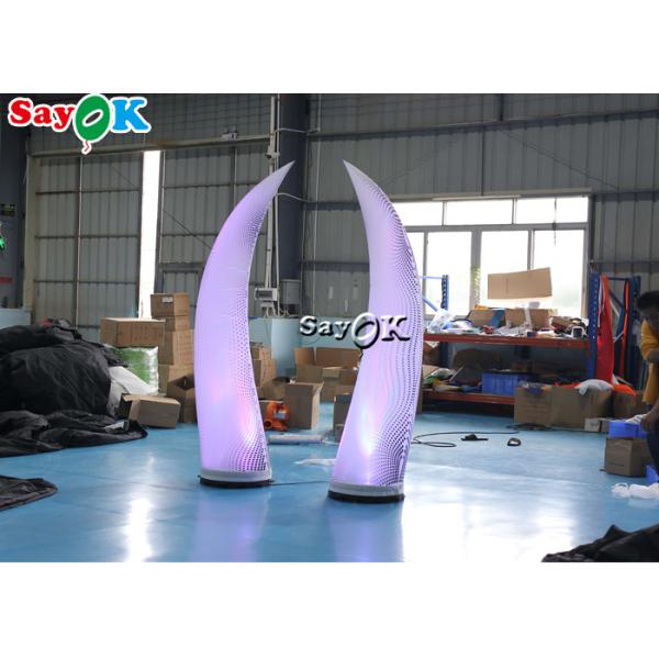 2.5m Multicolor Inflatable Lighting Decoration LED Ivory For Wedding Event Decoration
