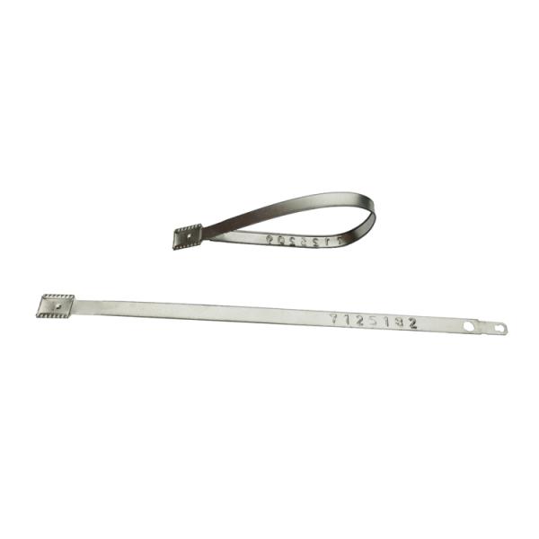 Embossed Strapping Metal Seals With Pull Tight Locking Mechanism Anti Rust