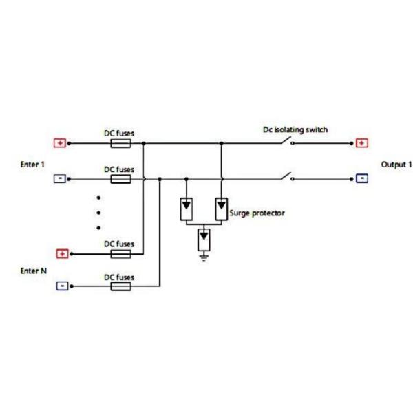 High Performance 30A 63A PV System Protection MDJB PV DC Combiner Box