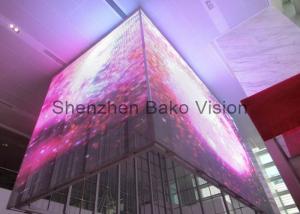 China 3D Glass LED Display Transparent Indoor Outdoor LED Video Wall Screen For Advertising / Stage Show on sale