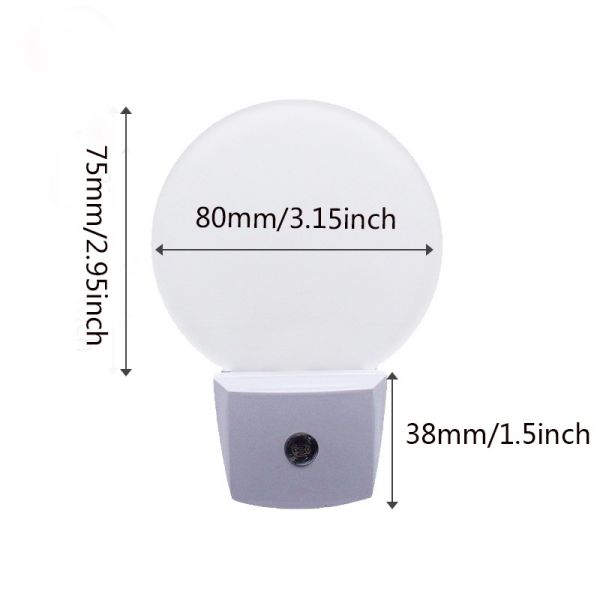 Acrylic LED Night Light Blanks Light Control Intelligent Sublimation Sensor Night Light For Home Decoration
