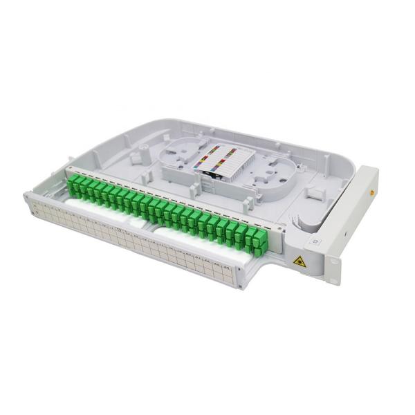 Rack Mounted 19" Rotary 24 Port ODF Fiber Optic Patch Panel