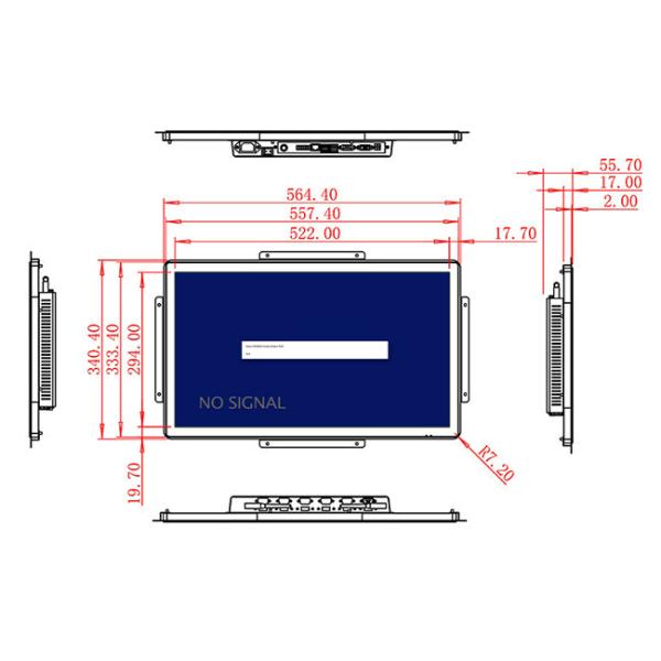 23.6-Inch Embedded Imaging Solution for Traffic Management Displays, Security Monitoring Systems, Facility Interfaces, and Energy Systems