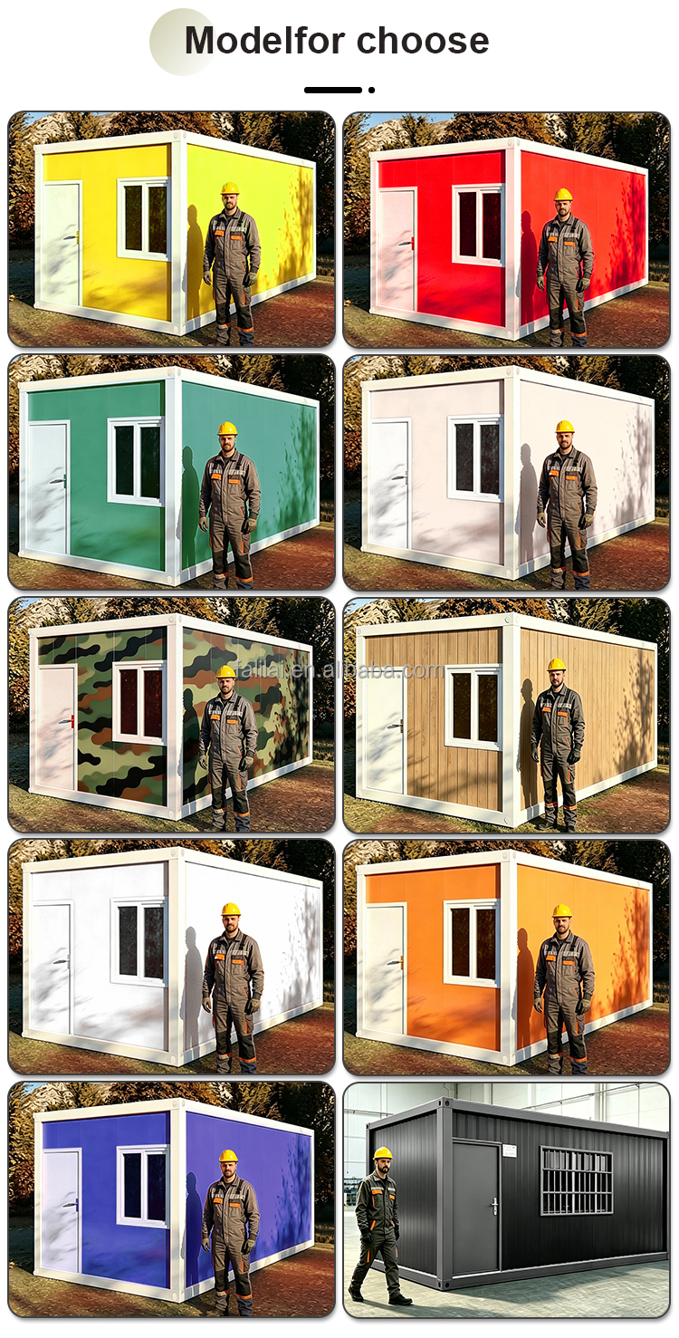 Low Price 20ft Modular Flat Pack Container House Detachable Tiny Home Movable Office Building Hotel Ready