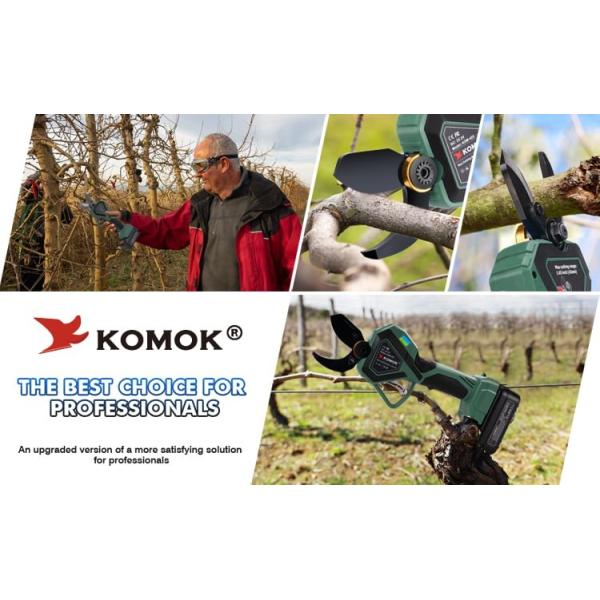 42mm Electric Pruning Shears Cordless Tree Branch Pruner 25.2V Battery Powered