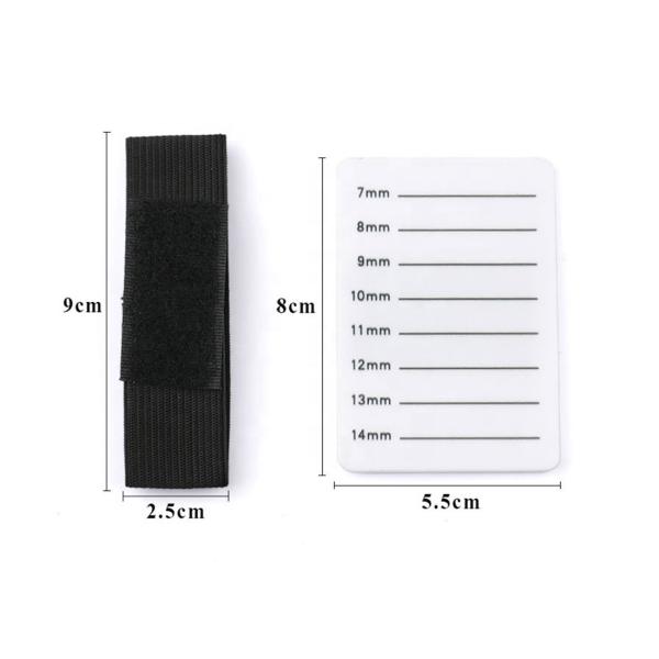 Eyelash Extension Acrylic White Lash Tray With Adjustable Elastic Strap