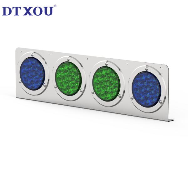 Iron Material Inch LED 4 Hole Bracket Trailer Tail Light Combination Brake Indicator Light