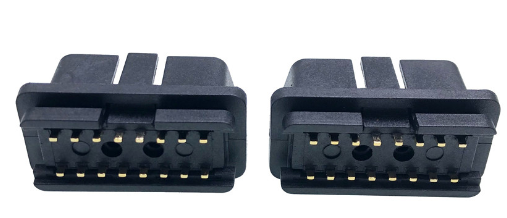 Temperature -30-80C PCB Auto Electrical Terminal Wire OBDII Right Angle Connector with Nickel Plating Gold-Plating