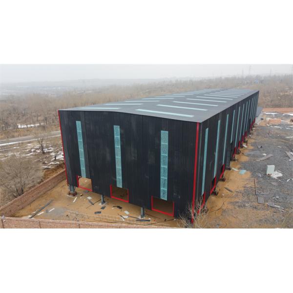 Excellent Wind Resistance Performance Light Steel Structure Workshop Warehouse High Strength Portal Frame Building Welding