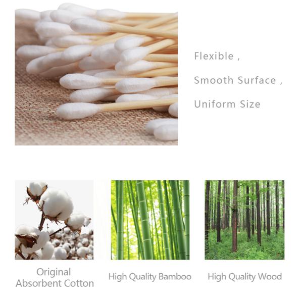 Wounds Caring Surgical Cotton Swabs Soft Texture For One Time Using