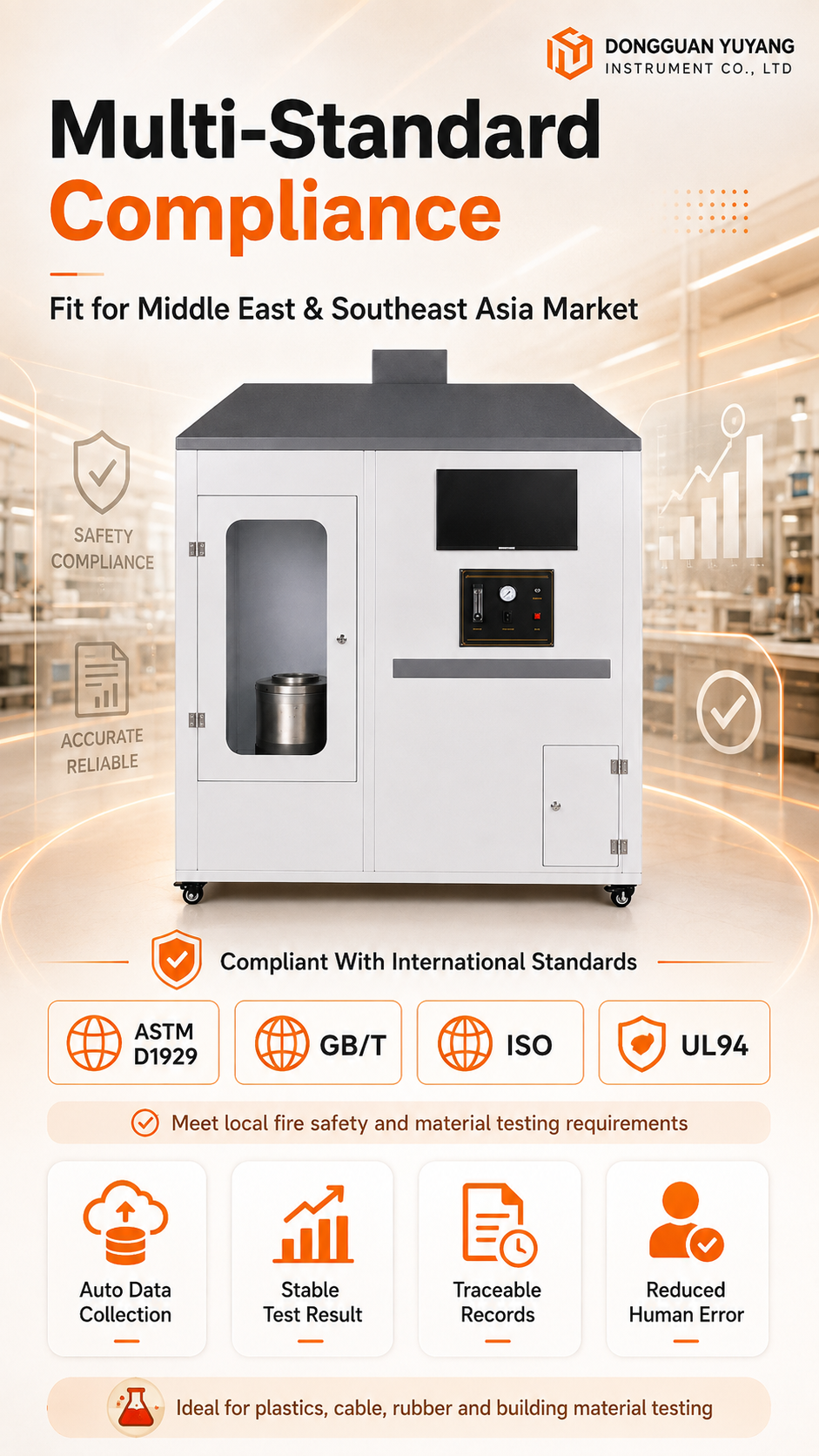 YYF002 Plastic Combustion Performance Test Machine