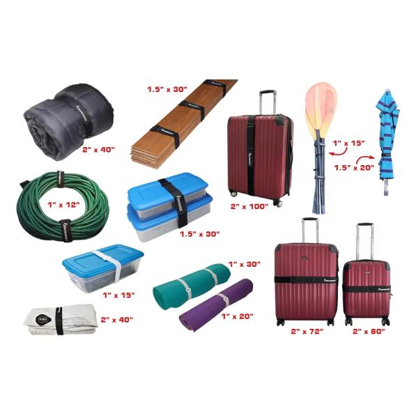 Black Hook And Loop Cable Straps Nylon Self Gripping Straps Reusable For USB Cables