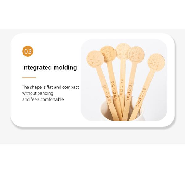 Corn Starch Coffee Stirrer Environmentally Friendly and Compostable for Easy Disposal