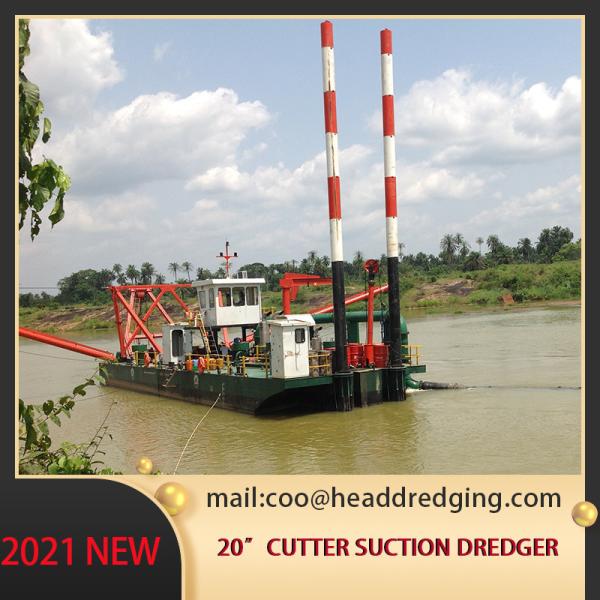 Hydraulic Sand Dredger Vessel ISO9001 Certificated 20 Inch