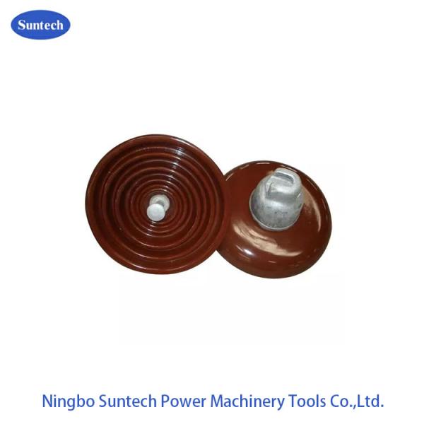 70KN Transmission Line Porcelain Disc Suspension Insulator With Cap