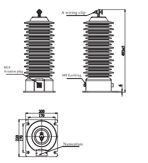 Electric Voltage Transformer /Instrument Voltage Transformer / Voltage Sensor / LPVT
