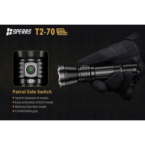 Strong Light Charging LED Hunting Self - Proof Night Riding Mini Flashlight