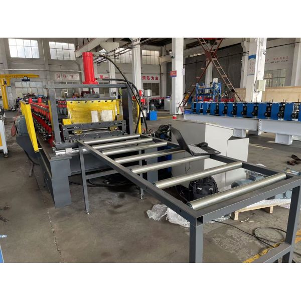 0.75-1.0mm Thickness PPGI Racking Shelf Panel Roll Forming Machine