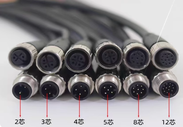 7/8 connector cable plug 3PIN 4PIN 5PIN M22 Servo sensor connector Mold plug connector
