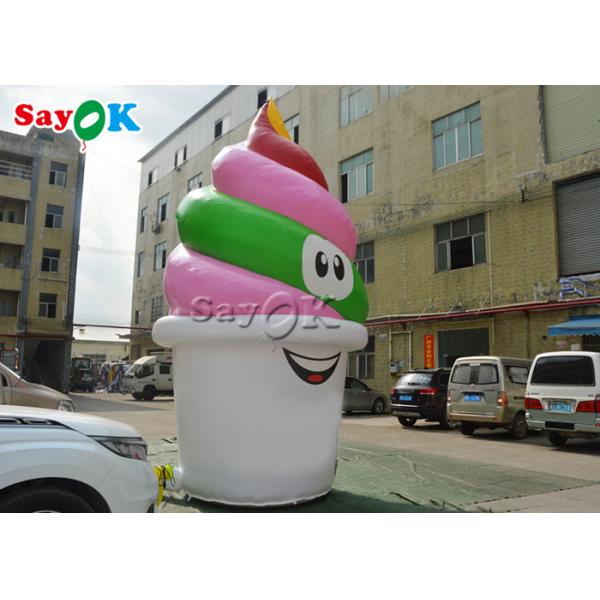 Custom 5mH PVC Inflatable Ice Cream Cone Model