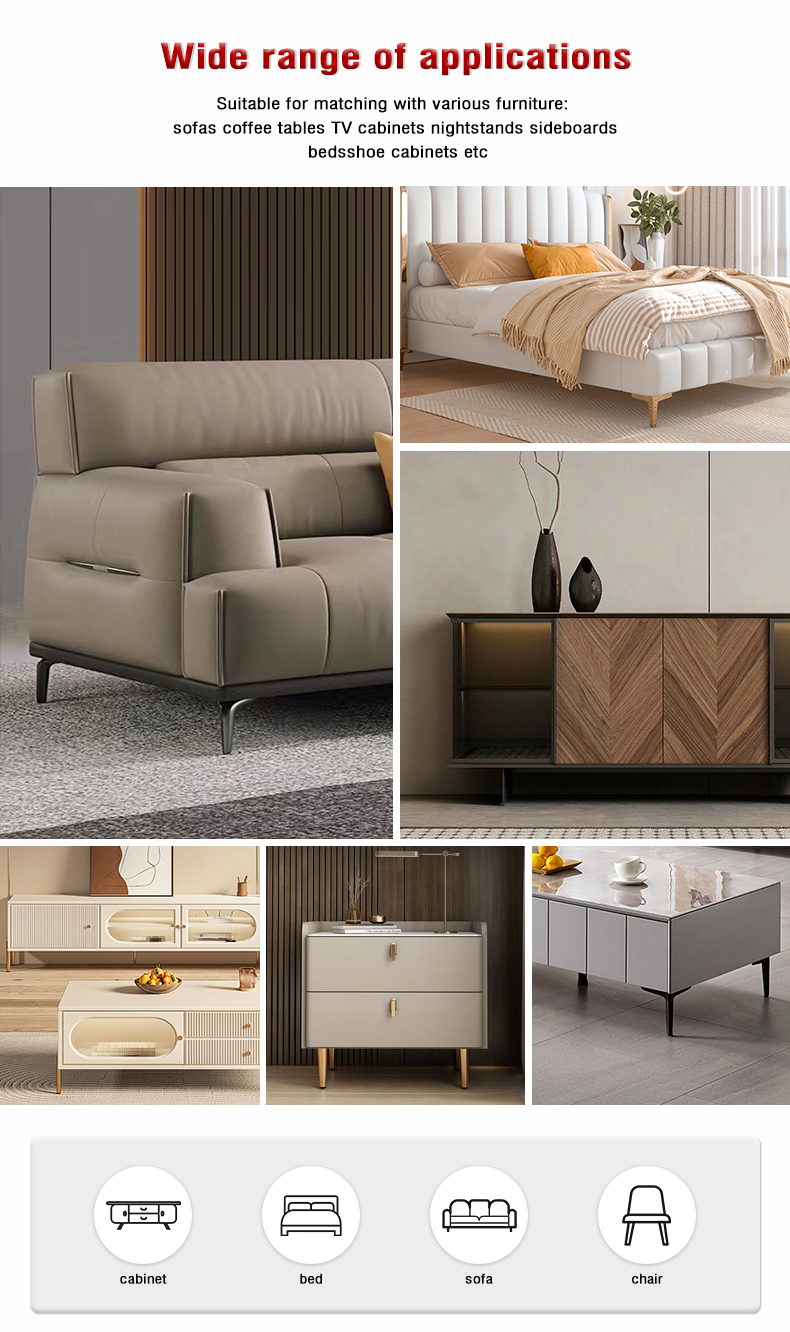 Light Luxury Extended Metal Table Leg Brackets Adjustable Support Legs for Dressing Tables Stools and Bathroom Cabinets