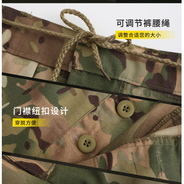 Customizable Men's Sporty 3D Camouflage Polyester/Cotton Seamless Fusing Quick Dry Workwear Jackets Outdoor Sets Knitted Weaving