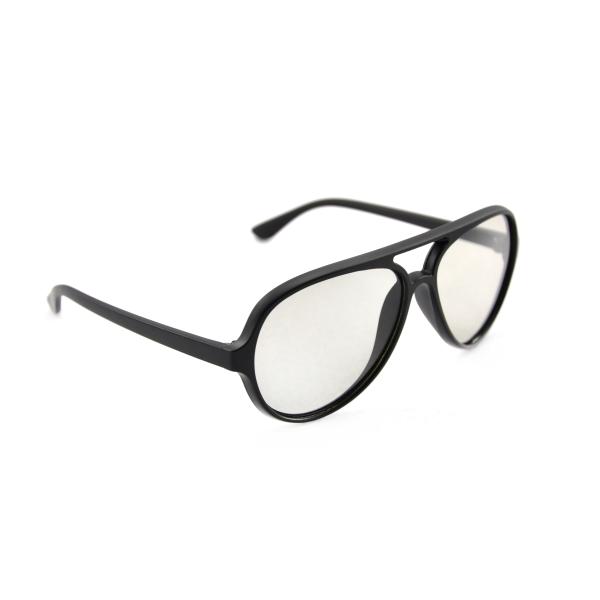 Durable 3D Passive Linear Polarized Glsses Matt Black Frame For Cinema